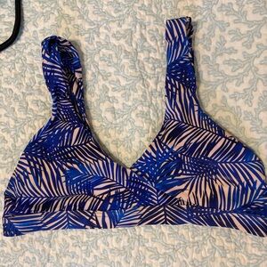 June Swimwear palm leave bathing suit top
